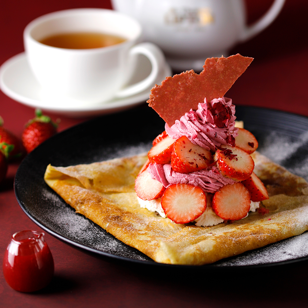 苺のクレープ